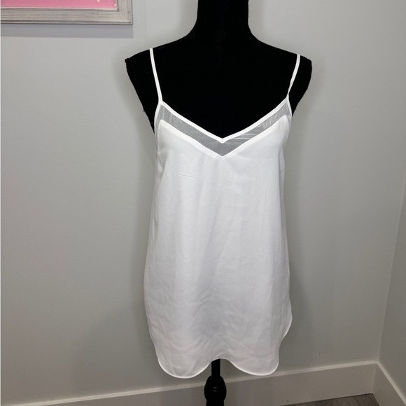1. State White Flowy Women's Tank Top Blouse (S) - Picture 3 of 7